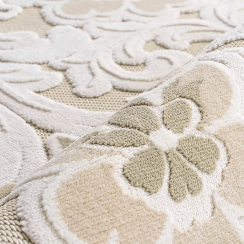 พรม MJHOMEDESIGNS PARIS GARDEN SERIES ขนาด 160 X 230 ซม. ครีม