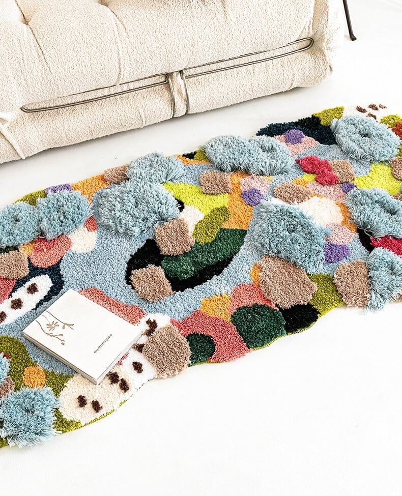 พรม MJHOMEDESIGNS BEDSIDE CARPET 72 ขนาด 80 X 120 ซม. หลากสี