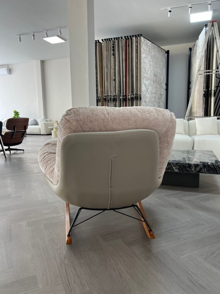 อาร์มแชร์ MJHOMEDESIGNS CH732 สีเบจ L72XW50XH85 CM