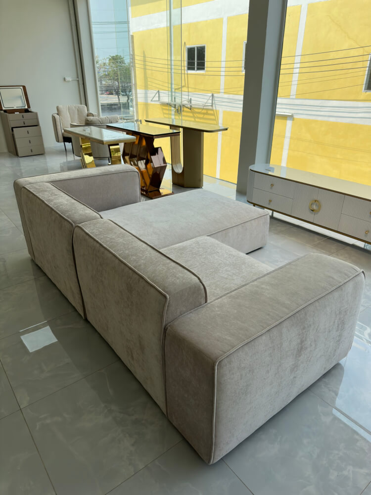 โซฟาเข้ามุม MJHOMEDESIGNS SF268 สีขาว L240XW160XH70 CM
