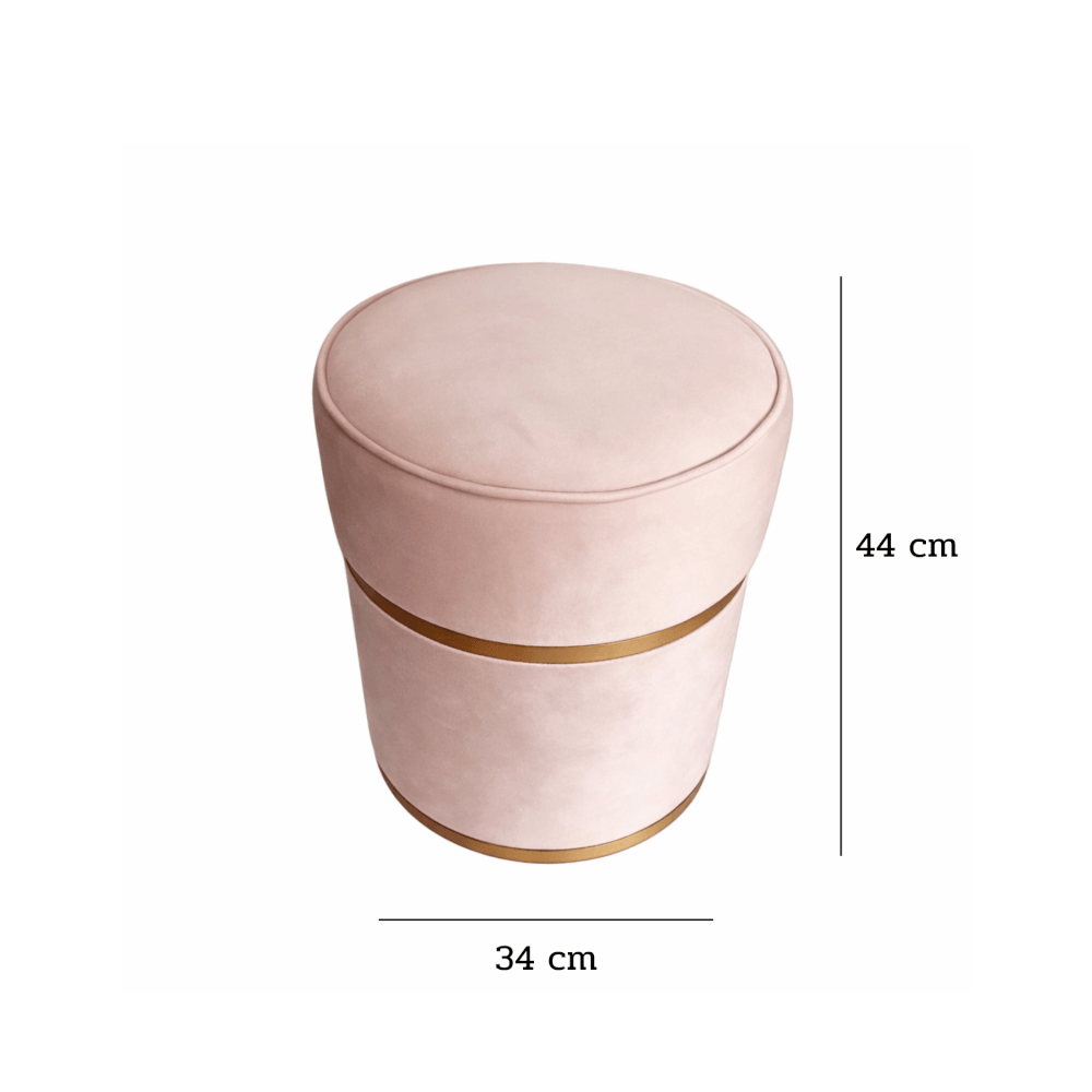 สตูล MJHOMEDESIGNS CH526 สีครีม L34XH44 CM