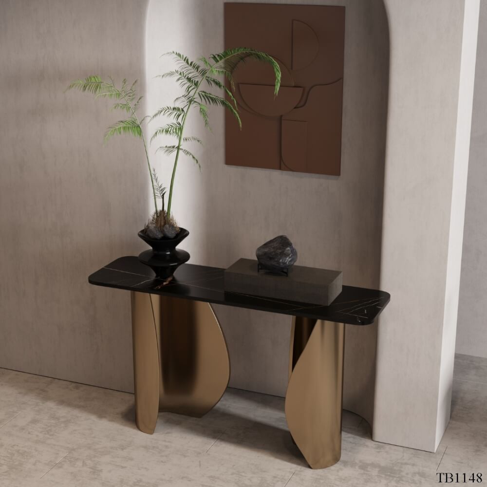 โต๊ะคอนโซล MJHOMEDESIGNS TB1148 สีโรสโกลด์ L220XW35XH85 CM