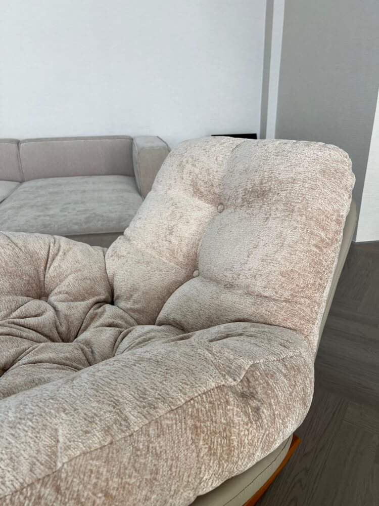 อาร์มแชร์ MJHOMEDESIGNS CH732 สีเบจ L72XW50XH85 CM