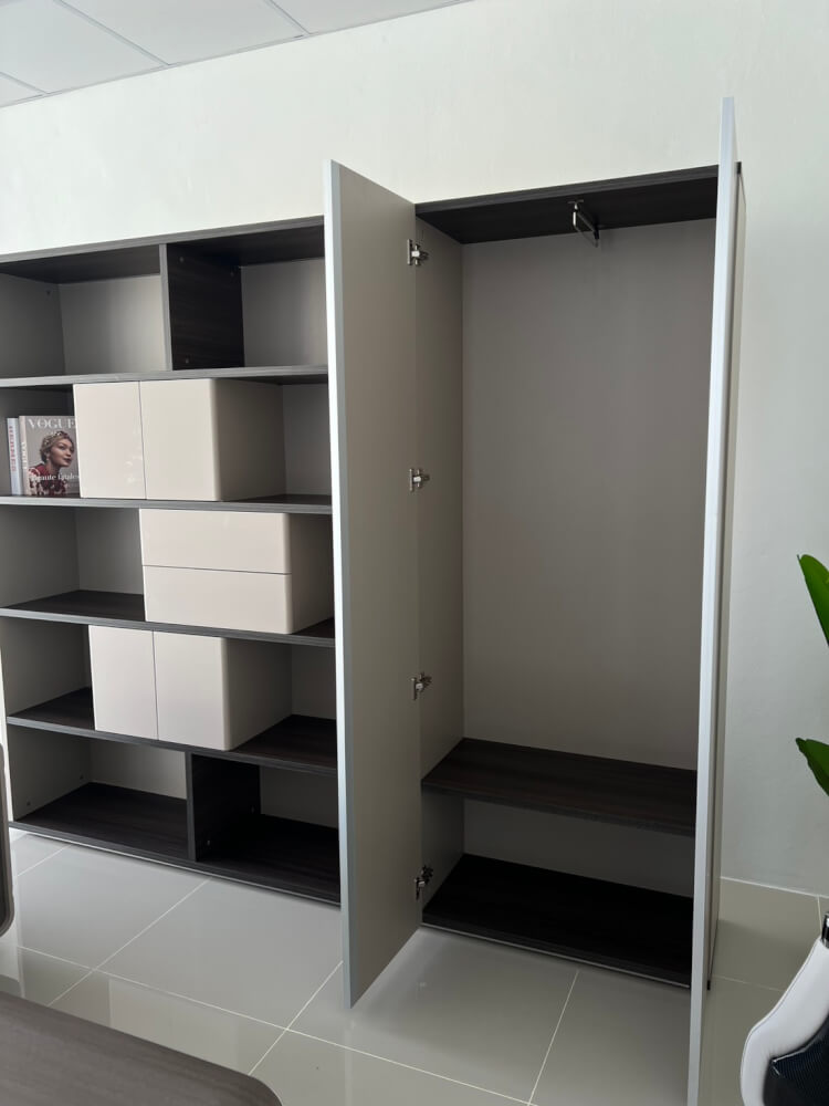 ตู้เก็บของ MJHOMEDESIGNS TB1414 สีเบจ L240XW40XH200 CM