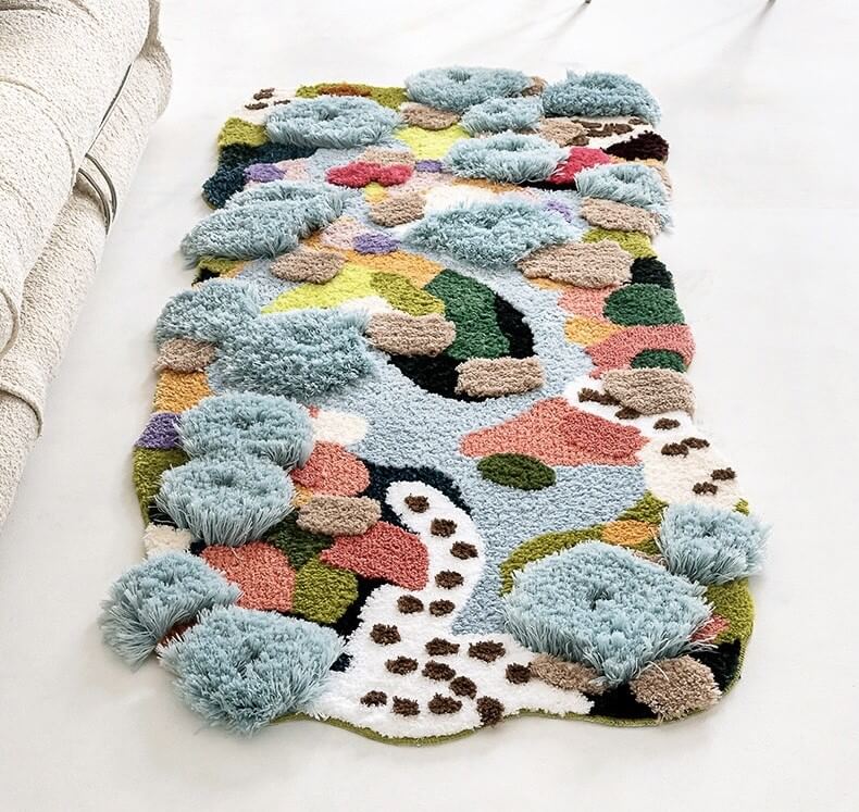 พรม MJHOMEDESIGNS BEDSIDE CARPET 72 ขนาด 80 X 120 ซม. หลากสี