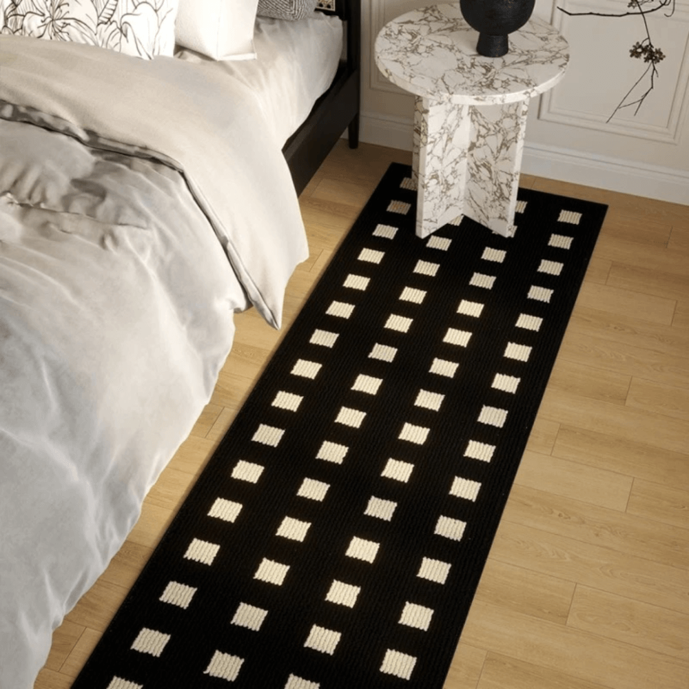 พรม MJHOMEDESIGNS BEDSIDE CARPET 61 ขนาด 60 X 180 ซม. ดำ V1_2