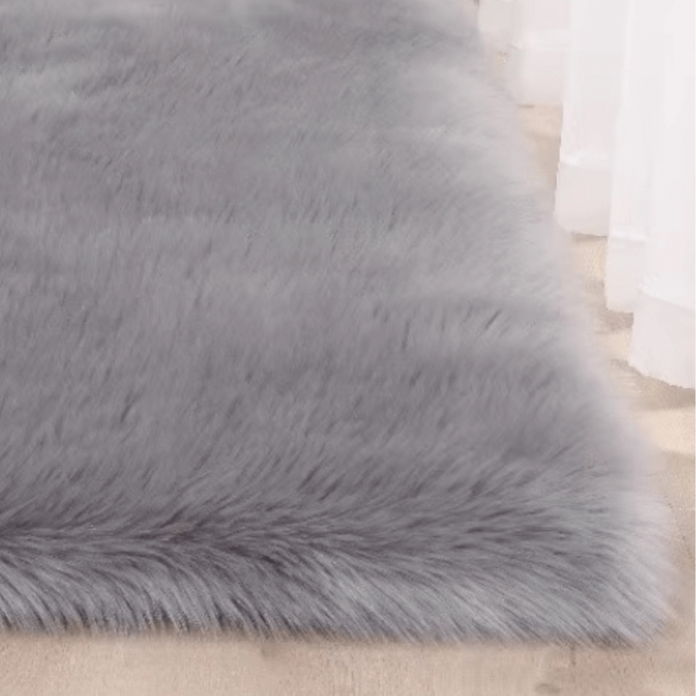 พรม MJHOMEDESIGNS BEDSIDE CARPET 63 ขนาด 60 X 120 ซม. เทา