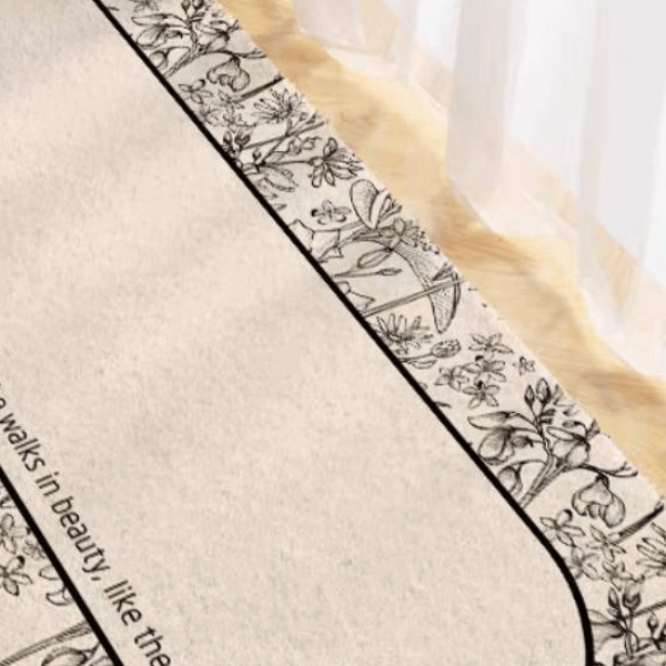 พรม MJHOMEDESIGNS BEDSIDE CARPET 77 ขนาด 80*160 ซม. ขาว