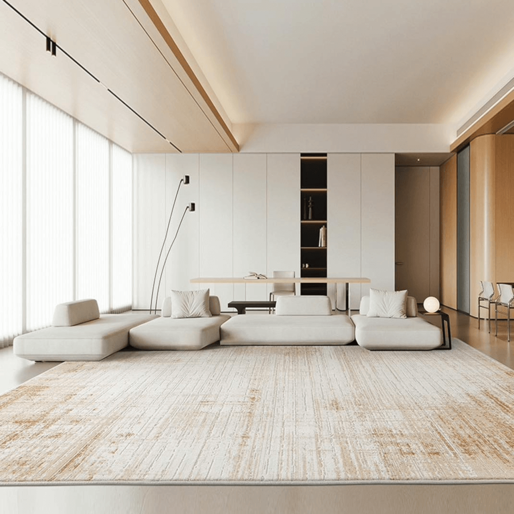 พรม MJHOMEDESIGNS PREMIUM CARPET KQ 25 ขนาด 160 X 230 ซม. ครีม