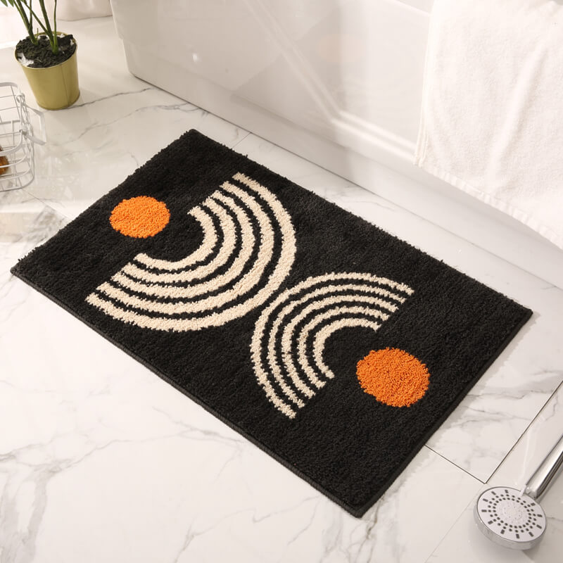 พรม MJHOMEDESIGNS DOORMAT CARPET 02 ขนาด 40*60 CM ดำ