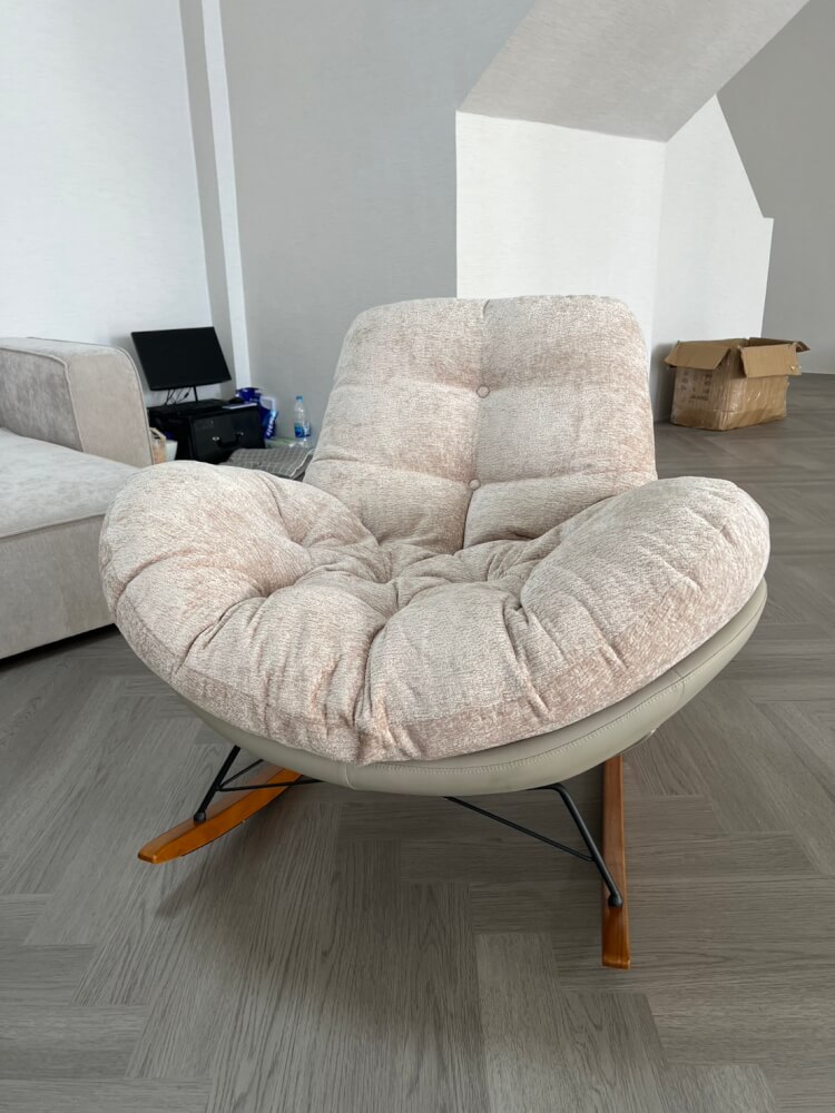 อาร์มแชร์ MJHOMEDESIGNS CH732 สีเบจ L72XW50XH85 CM