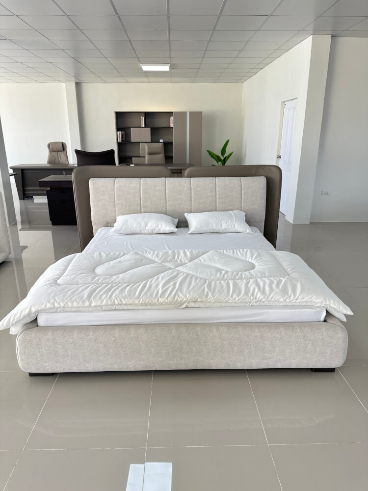 เตียง 6 ฟุต MJHOMEDESIGNS DC974 สีเบจ