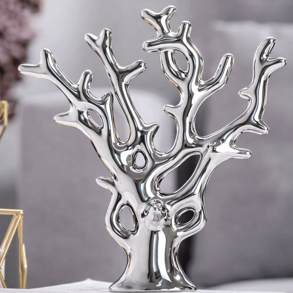 ของตกแต่งบ้าน MJHOMEDESIGNS HC359 L25XH30 CM สีเงิน