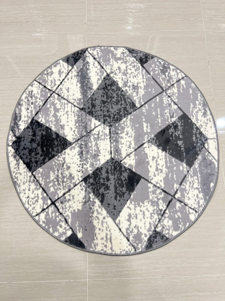 พรม MJHOMEDESIGNS ROUND CARPET ขนาด 100 ซม. เทา