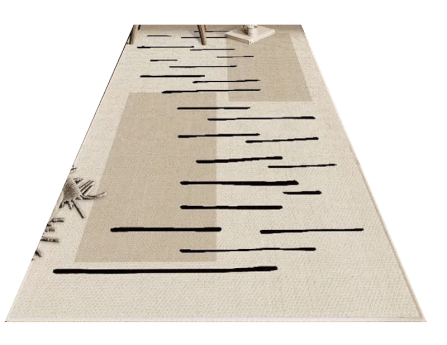 พรม MJHOMEDESIGNS BEDSIDE CARPET 60X160 ซม. ครีม NO.1_0