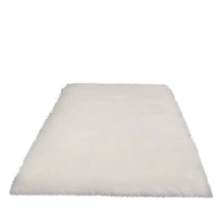 พรม MJHOMEDESIGNS BEDSIDE CARPET 63 ขนาด 80 X 150 ซม. ขาว_0
