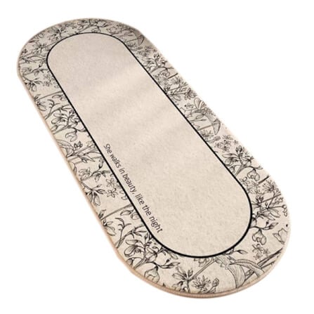 พรม MJHOMEDESIGNS BEDSIDE CARPET 77 ขนาด 80*160 ซม. ขาว_0