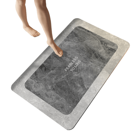 พรม MJHOMEDESIGNSDOORMAT CARPET 12 ขนาด 40*60 CM เทา_0
