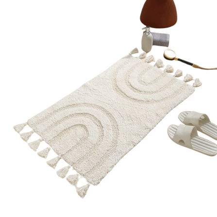 พรม MJHOMEDESIGNS DOORMAT CARPET 35 ขนาด 50*80 CM ขาว_0