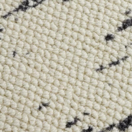 พรม MJHOMEDESIGNS BEDSIDE CARPET 37 ขนาด 80*180 ซม. ครีม-ดำ NO.6_1