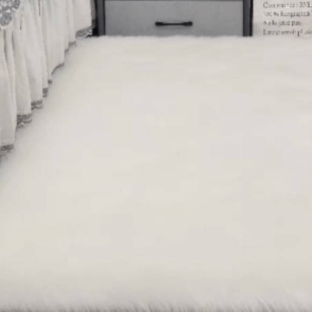 พรม MJHOMEDESIGNS BEDSIDE CARPET 63 ขนาด 80 X 150 ซม. ขาว_1