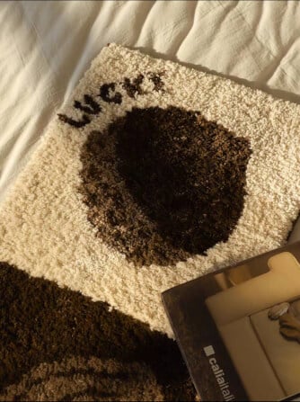 พรม MJHOMEDESIGNS BEDSIDE CARPET 67 ขนาด 40 X 120 ซม. น้ำตาล_1