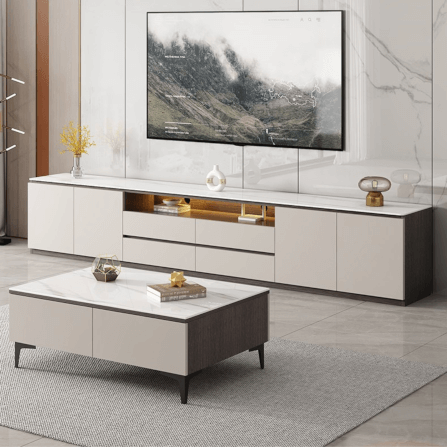 ตู้วางทีวี MJHOMEDESIGNS TB1393 ขนาด L160XW30XH60 CM สีขาว_1