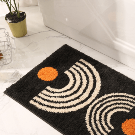 พรม MJHOMEDESIGNS DOORMAT CARPET 02 ขนาด 40*60 CM ดำ_1