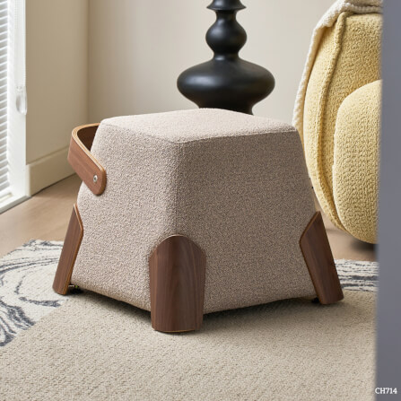 สตูล MJHOMEDESIGNS CH714 สีเบจ L46XW46XH37 CM_1