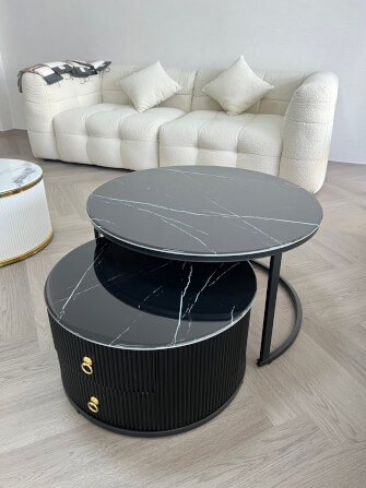 โต๊ะกลาง MJHOMEDESIGNS TB1423 L80XH60 CM ดำ_1