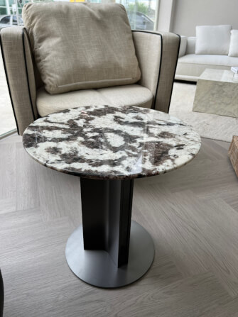 โต๊ะข้าง MJHOMEDESIGNS TB1413 สีขาว/ดำ L50XH40 CM_1