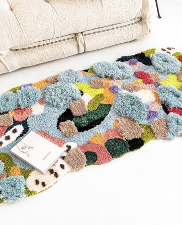 พรม MJHOMEDESIGNS BEDSIDE CARPET 72 ขนาด 80 X 120 ซม. หลากสี_2