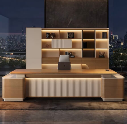 โต๊ะทำงาน MJHOMEDESIGNS TB03B8124 L240XW200XH75 CM_2