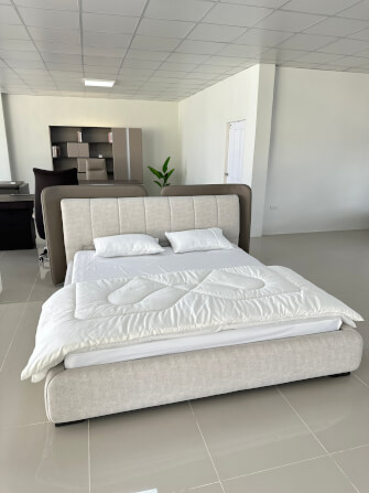 เตียง 6 ฟุต MJHOMEDESIGNS DC974 สีเบจ_2