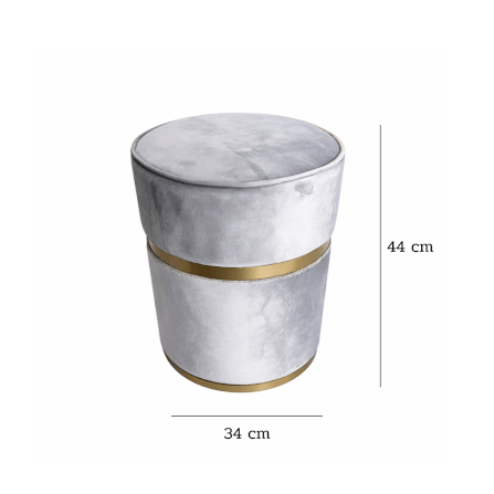 สตูล MJHOMEDESIGNS CH526 สีเทา L34XH44 CM_2