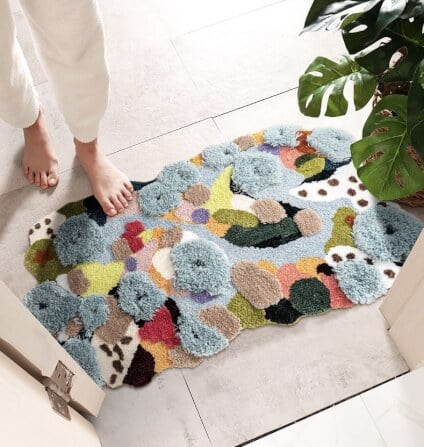 พรม MJHOMEDESIGNS BEDSIDE CARPET 72 ขนาด 80 X 120 ซม. หลากสี_4