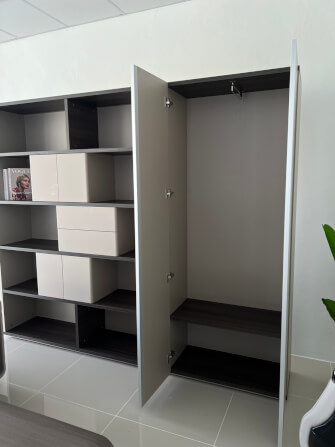 ตู้เก็บของ MJHOMEDESIGNS TB1414 สีเบจ L240XW40XH200 CM_4
