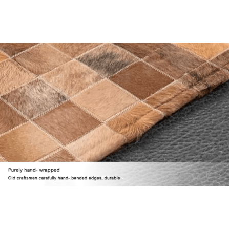 พรมหนังวัวแท้ MJHOMEDESIGNS COW SERIES ขนาด 160 X 230 ซม. น้ำตาล_6