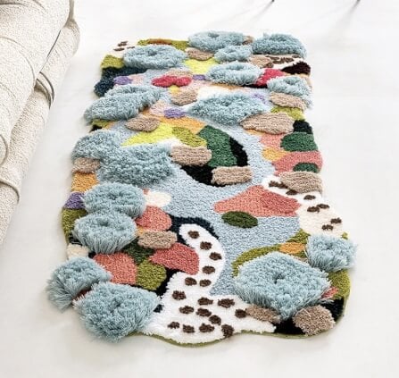 พรม MJHOMEDESIGNS BEDSIDE CARPET 72 ขนาด 80 X 120 ซม. หลากสี_8