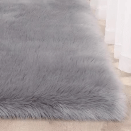 พรม MJHOMEDESIGNS BEDSIDE CARPET 63 ขนาด 60 X 120 ซม. เทา_2