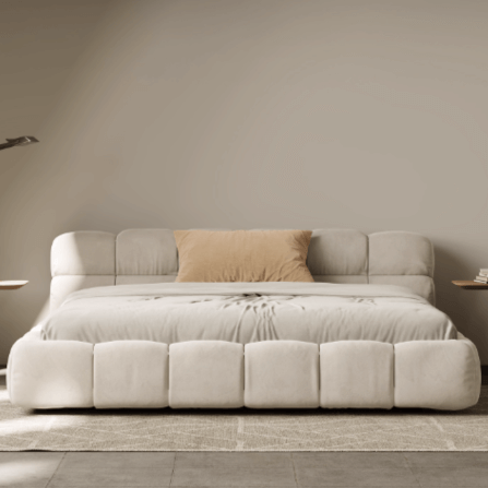 เตียง 6 ฟุต MJHOMEDESIGNS รุ่น DC978 ขนาด 183X198X80 ซม. สีเบจ_2