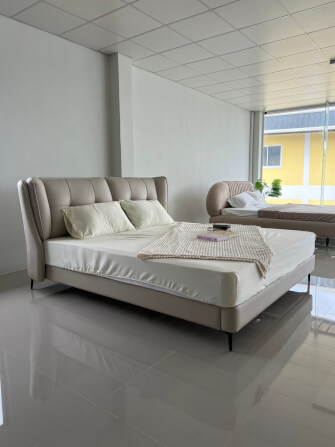 เตียง 6 ฟุต MJHOMEDESIGNS รุ่น DC1106 ขนาด 225X210X106 ซม. สีเบจ_3