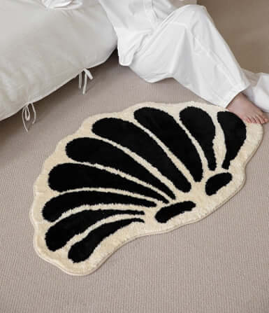 พรม MJHOMEDESIGNS DOORMAT CARPET 06 ขนาด 40*70 CM ดำ-ขาว_2