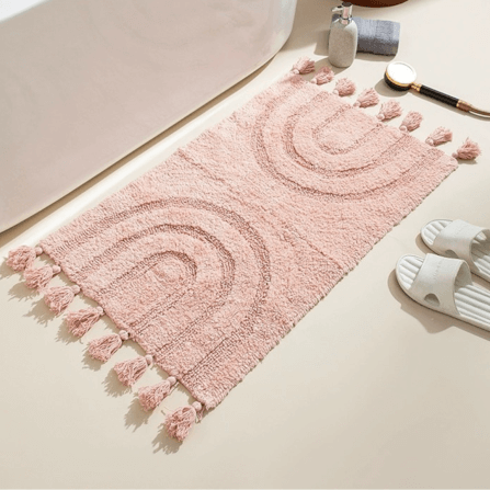 พรม MJHOMEDESIGNS DOORMAT CARPET 35 ขนาด 50X120 CM ชมพู_2