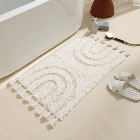 พรม MJHOMEDESIGNS DOORMAT CARPET 35 ขนาด 50X120 CM ขาว_2