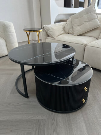 โต๊ะกลาง MJHOMEDESIGNS TB1423 L80XH60 CM ดำ_5