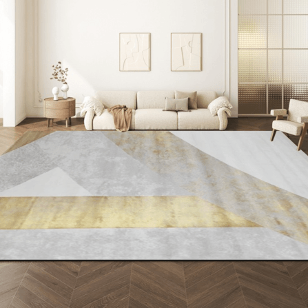 พรม MJHOMEDESIGNS AD-402 SERIES ขนาด 160 X 230 ซม. เทาทอง_2