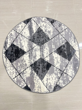 พรม MJHOMEDESIGNS ROUND CARPET ขนาด 100 ซม. เทา_5