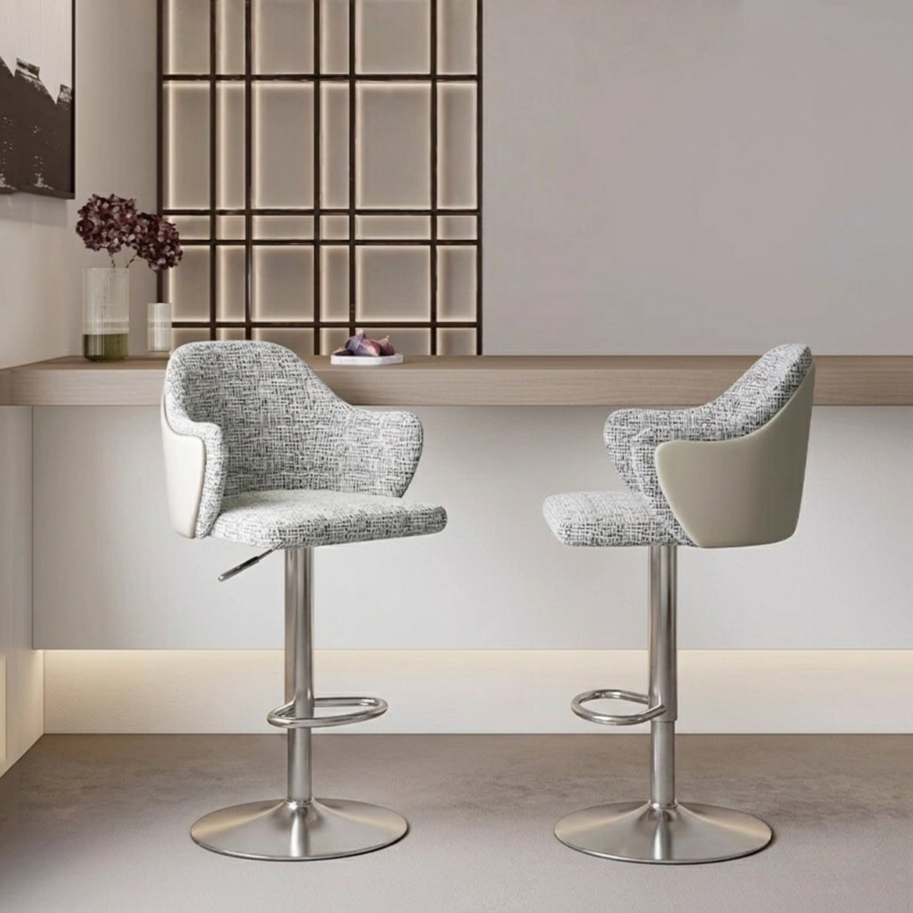 เก้าอี้บาร์ MJHOMEDESIGNS CH774 สีเทา L45XW45XH85 CM_3