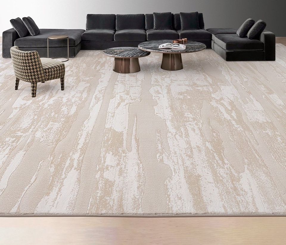 พรม MJhomedesigns Italian Light Luxury 33190A ขนาด 160 x 230 ซม. น้ำตาล_1